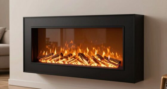 top black electric fireplaces