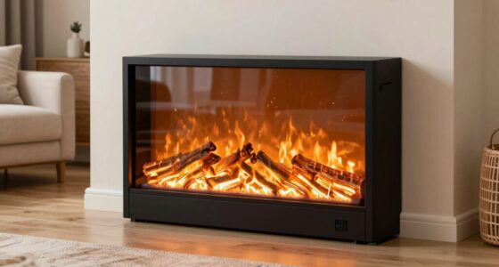 top clear glass electric fireplaces