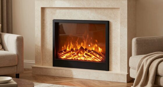 top corner electric fireplaces