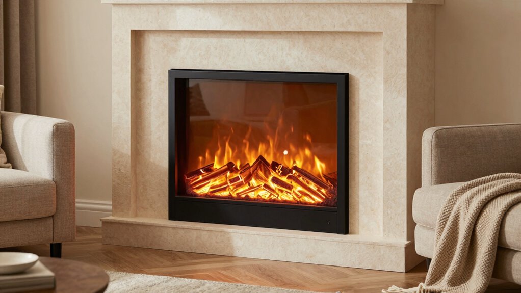 top corner electric fireplaces