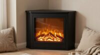 top corner electric fireplaces