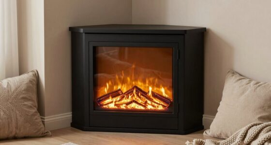 top corner electric fireplaces