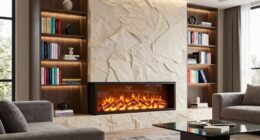 top electric fireplace bookshelves