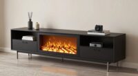 top electric fireplace stands