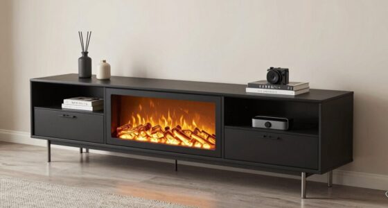 top electric fireplace stands