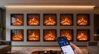 top electric fireplaces app controlled