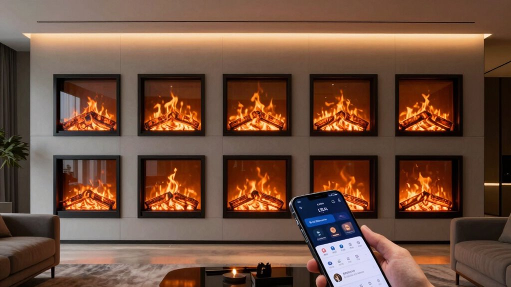 top electric fireplaces app controlled