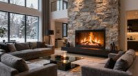 top electric fireplaces large rooms