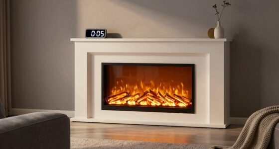 top electric fireplaces with timers