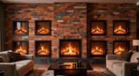 top faux brick electric fireplaces