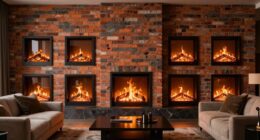 top faux brick electric fireplaces
