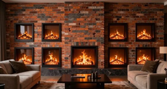 top faux brick electric fireplaces