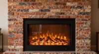 top faux brick electric fireplaces