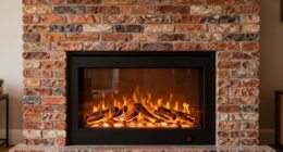 top faux brick electric fireplaces