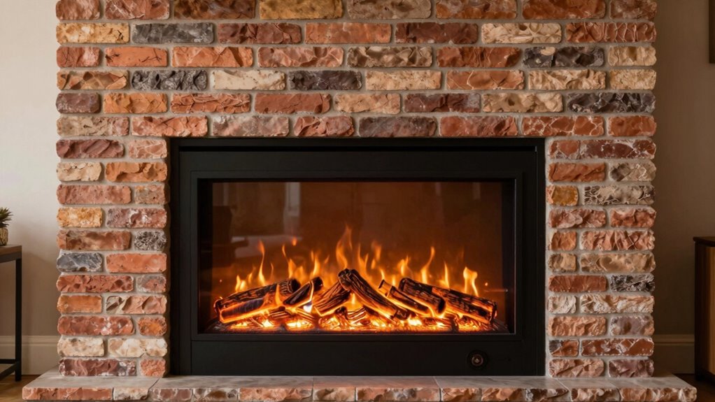 top faux brick electric fireplaces