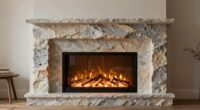 top faux stone electric fireplaces