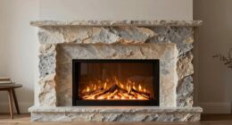 top faux stone electric fireplaces