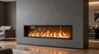 top flush mount electric fireplaces