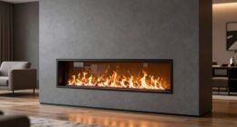 top flush mount electric fireplaces