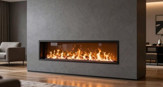 top flush mount electric fireplaces