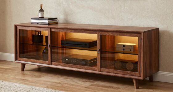 top glass door fireplace stands