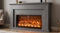 top gray electric fireplaces