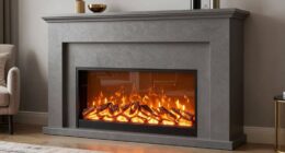 top gray electric fireplaces