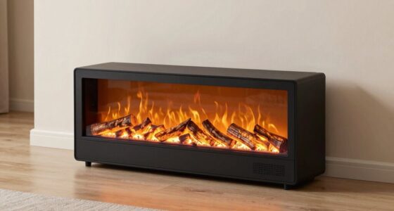 top low profile electric fireplaces
