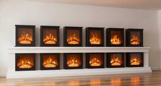 top modern electric fireplaces