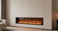 top narrow wall electric fireplaces