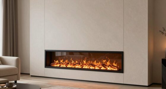 top narrow wall electric fireplaces