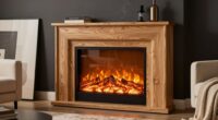 top oak electric fireplaces