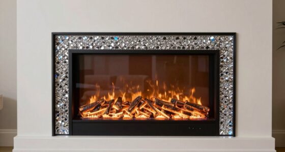 top recessed crystal fireplaces