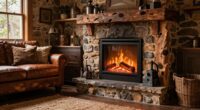 top rustic electric fireplaces