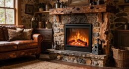 top rustic electric fireplaces