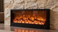 top shallow electric fireplaces