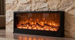 top shallow electric fireplaces