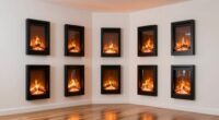top slim electric fireplaces