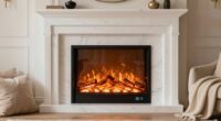top thermostatic electric fireplaces