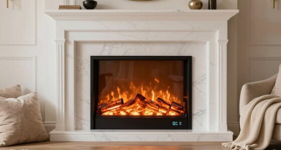 top thermostatic electric fireplaces