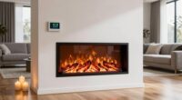 top thermostatic electric fireplaces