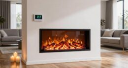 top thermostatic electric fireplaces