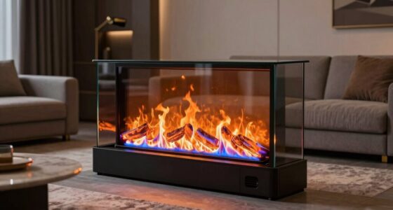 top transparent electric fireplaces