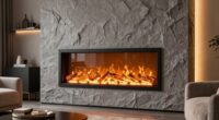 top wall mounted electric fireplaces