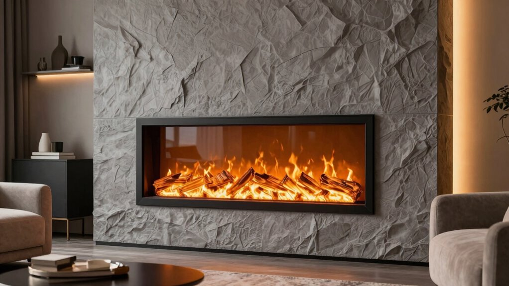 top wall mounted electric fireplaces