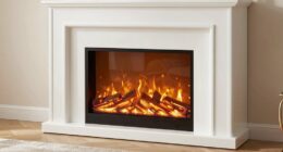 top white electric fireplaces