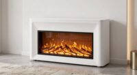 top white electric fireplaces
