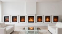 top white living room fireplaces