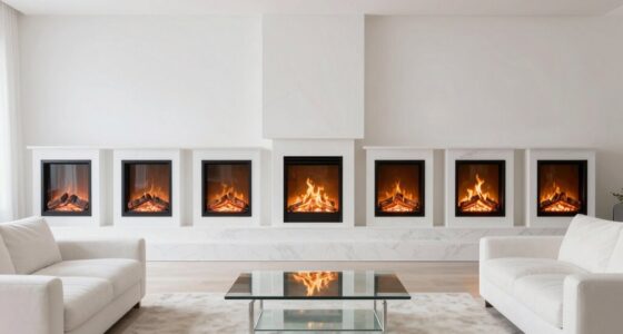 top white living room fireplaces