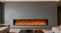 top wide electric fireplaces
